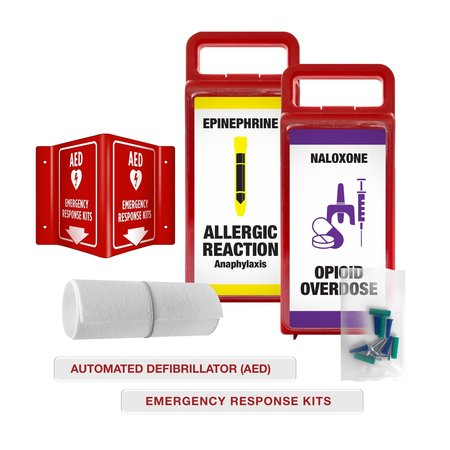 AEK AED Cabinet Conversion Kit Epinephrine  Naloxone EN9992